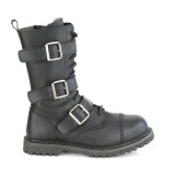 Cuir Vegan RIOT-12BK bottes  cap d acier - bottes de combat demonia