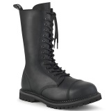 Cuir Vegan RIOT-14 bottes  cap d acier - bottes de combat demonia