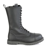Cuir Vegan RIOT-14 bottes  cap d acier - bottes de combat demonia