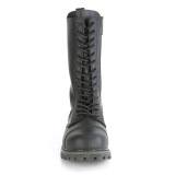 Cuir Vegan RIOT-14 bottes  cap d acier - bottes de combat demonia