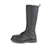 Cuir Vegan RIOT-20 bottes  cap d acier - bottes de combat demonia