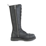 Cuir Vegan RIOT-20 bottes  cap d acier - bottes de combat demonia