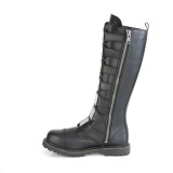 Cuir Vegan RIOT-21MP bottes  cap d acier - bottes de combat demonia