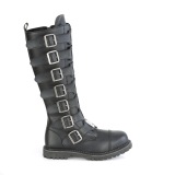 Cuir Vegan RIOT-21MP bottes  cap d acier - bottes de combat demonia
