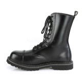 Cuir vritable RIOT-10 bottes  cap d acier demonia - bottes de combat unisex