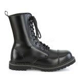 Cuir vritable RIOT-10 bottes  cap d acier demonia - bottes de combat unisex
