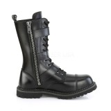 Cuir vritable RIOT-12BK bottes  cap d acier - bottes de combat demonia