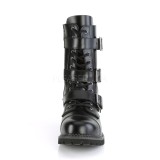 Cuir vritable RIOT-12BK bottes  cap d acier - bottes de combat demonia
