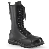 Cuir vritable RIOT-14 bottes  cap d acier - bottes de combat demonia