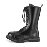 Cuir vritable RIOT-14 bottes  cap d acier - bottes de combat demonia