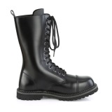 Cuir vritable RIOT-14 bottes  cap d acier - bottes de combat demonia