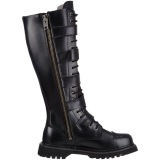 Cuir vritable RIOT-18BK bottes  cap d acier - bottes de combat demonia