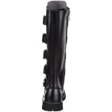 Cuir vritable RIOT-18BK bottes  cap d acier - bottes de combat demonia