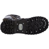 Cuir vritable RIOT-18BK bottes  cap d acier - bottes de combat demonia