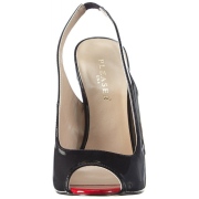 Cuir verni slingback 13 cm SEXY-08 chaussures slingback talon haut