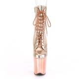 Cuivre Verni 20 cm FLAMINGO-1020 bottines de pole dance
