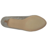 Dorée Pierre Cristal 6,5 cm DORIS-06 Chaussures Escarpins de Soirée
