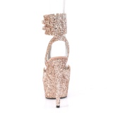 Dore Scintillement 15 cm DELIGHT-691LG talon haut avec bande de cheville