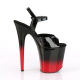 Double Couleur 20 cm FLAMINGO-809BR-H Plateforme Chaussures Talon Haut