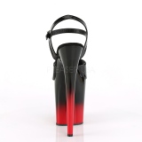 Double Couleur 20 cm FLAMINGO-809BR-H Plateforme Chaussures Talon Haut