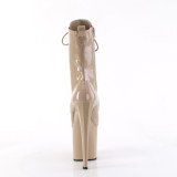 ENCHANT-1040 19 cm bottine talon haut femme pleaser beige