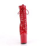 ENCHANT-1040 19 cm bottine talon haut femme pleaser rouges