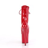 ENCHANT-1040 19 cm bottine talon haut femme pleaser rouges