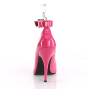 Escarpins pink verni 13 cm SEDUCE-431 escarpins  talons avec sangle de cheville