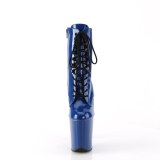 FLAMINGO-1020 20 cm bottine talon haut femme pleaser bleu