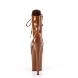 FLAMINGO-1020 20 cm bottine talon haut femme pleaser brun