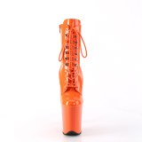 FLAMINGO-1020 20 cm bottine talon haut femme pleaser orange