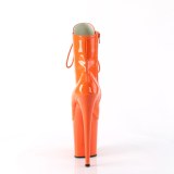 FLAMINGO-1020 20 cm bottine talon haut femme pleaser orange