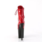 FLAMINGO-1020 20 cm bottine talon haut femme pleaser rouges