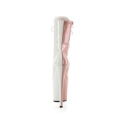 FLAMINGO-1040TT 20 cm bottine talon haut femme pleaser blush blanc