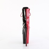 FLAMINGO-1040TT 20 cm bottine talon haut femme pleaser noir rouges