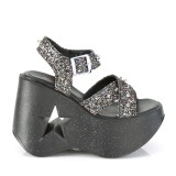 Glitter 13 cm Demonia DYNAMITE-02 sandales lolita talons compenses