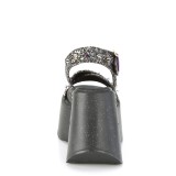 Glitter 13 cm Demonia DYNAMITE-02 sandales lolita talons compenses