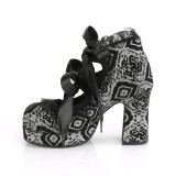 Gris 9,5 cm DEMONIA GOTHIKA-53 chaussures plateforme gothique