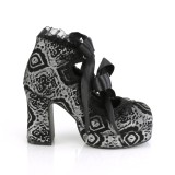 Gris 9,5 cm DEMONIA GOTHIKA-53 chaussures plateforme gothique