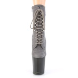 Gris Sudine 20 cm FLAMINGO-1020FST bottines de striptease