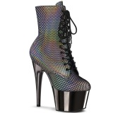 Gris chrome 18 cm ADORE-1020HFN exotic bottines de pole dance