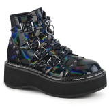 Hologramme 5 cm DemoniaCult EMILY-315 bottines gothique avec boucles