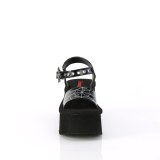 Hologramme 6,5 cm DemoniaCult FUNN-10 emo lolita sandale talon compens plateforme