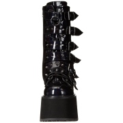 Hologramme 9 cm DAMNED-225-2 plateformes bottes  boucles pour femmes