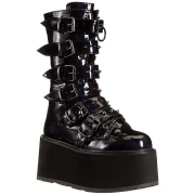 Hologramme 9 cm DAMNED-225-2 plateformes bottes  boucles pour femmes