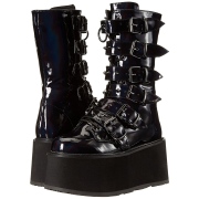 Hologramme 9 cm DAMNED-225-2 plateformes bottes  boucles pour femmes