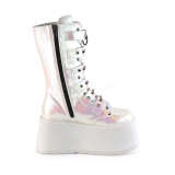 Hologramme 9 cm DAMNED-225 plateformes bottes  boucles pour femmes