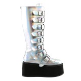 Hologramme 9 cm DAMNED-318 plateformes bottes  boucles pour femmes