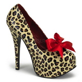 Leopard 14,5 cm Burlesque TEEZE-12 Chaussures pour femmes a talon