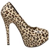Leopard 14,5 cm Burlesque TEEZE-35 Chaussures pour femmes a talon